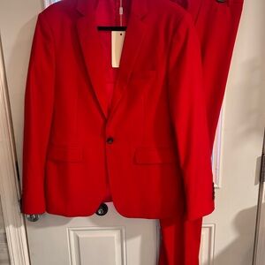 Vibrant Red Men's or Women’s Suit Set
